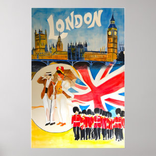 Cartel de viaje de arte de Londres Inglaterra impr