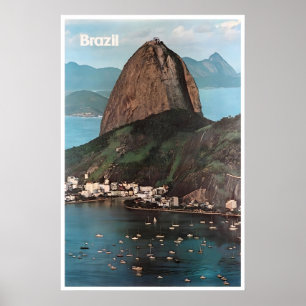 Cartel de viaje de arte fotográfico de Río de Jane