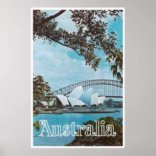 Cartel de viaje de Australia de Sydney impresión A