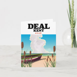Cartel de viaje de Deal Kent junto al mar