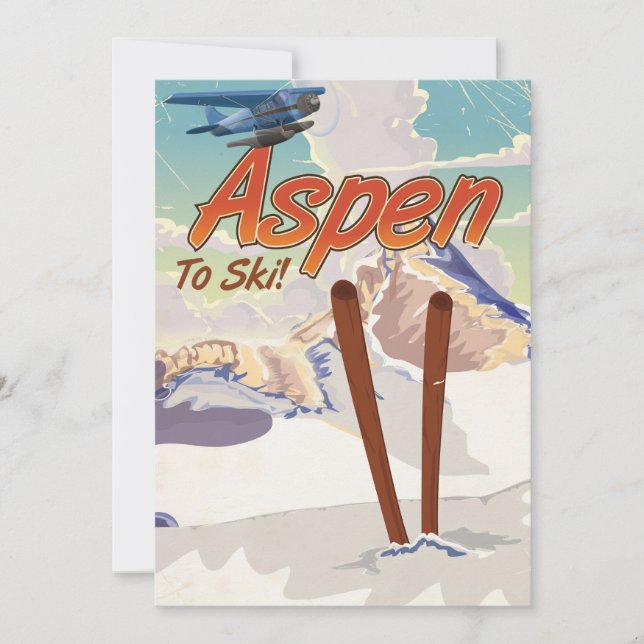 Cartel de viaje de dibujos animados vikingos para  (Anverso)