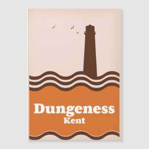 Cartel de viaje de estilo vintage de Dungeness Ken