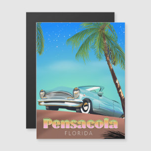 Cartel de viaje de estilo vintage de Pensacola, Fl