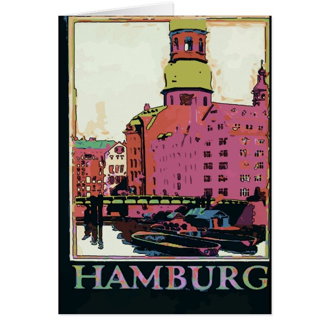 Cartel de viaje de Hamburgo (Frente)