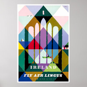 Cartel de viaje de Irlanda Arte irlandés Impresión