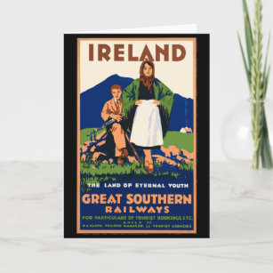 Cartel de Viaje de Irlanda de la Vieja, Tarjeta