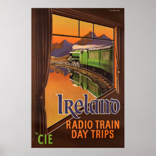 Cartel de viaje de Irlanda Imprimir arte irlandés 