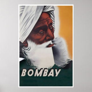 Cartel de viaje de la India de arte de Mumbai Impr