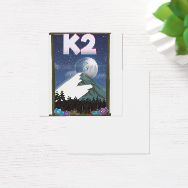 Cartel de viaje de la montaña K2 (Escritorio)