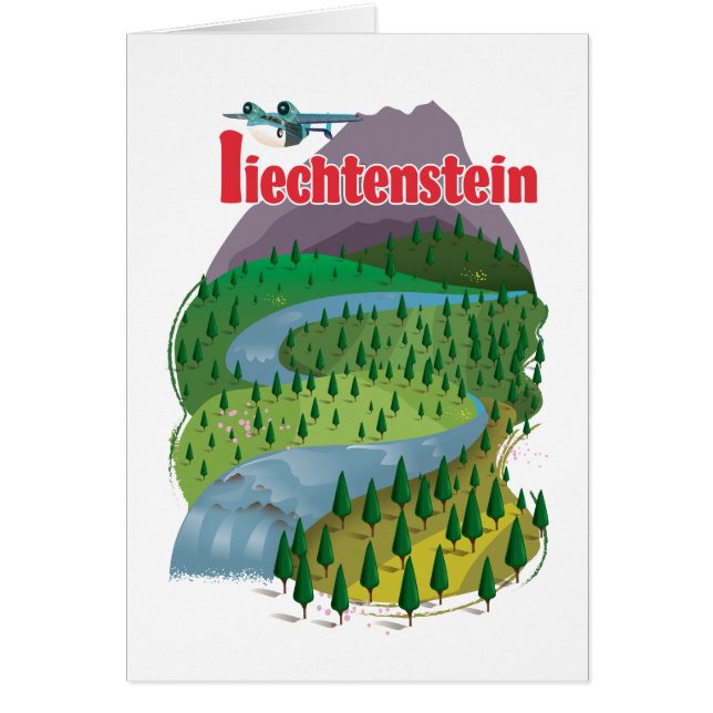 cartel de viaje de liechtenstein (Frente)
