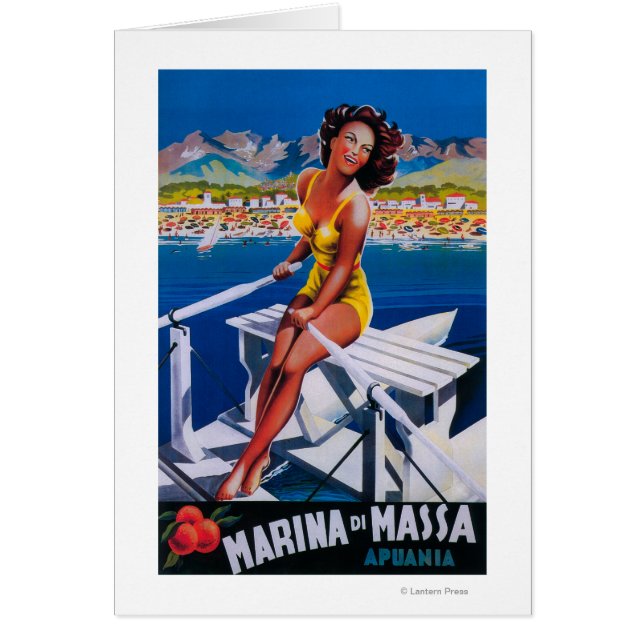 Cartel de viaje de Massa Marina (Frente)