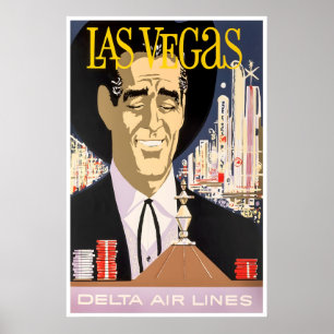 Cartel de viaje de Nevada de Las Vegas Arte Impres