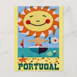 Cartel de viaje de Portugal Tarjeta postal