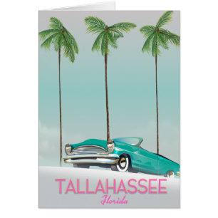 Cartel de viaje de Tallahassee Florida