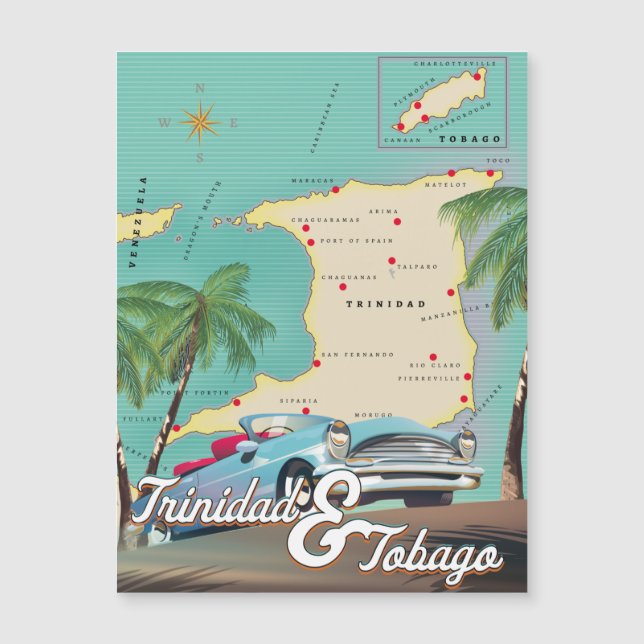 cartel de viaje de Trinidad y Tobago (Anverso)
