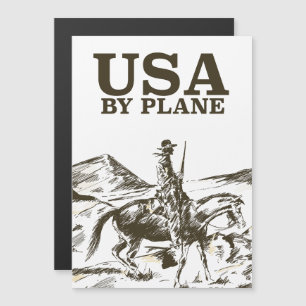 Cartel de viaje de vaquero de EE. UU.