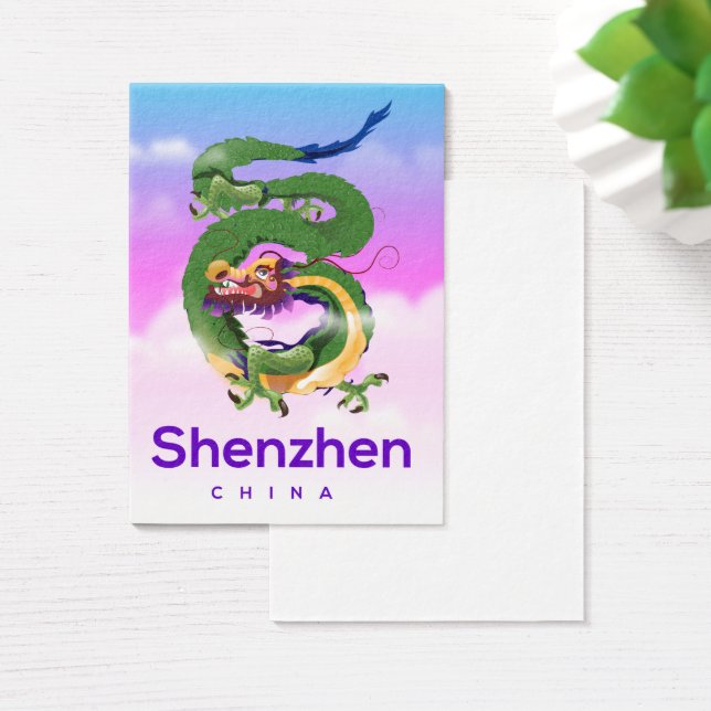 cartel de viaje del dragón de Shenzhen China (Escritorio)