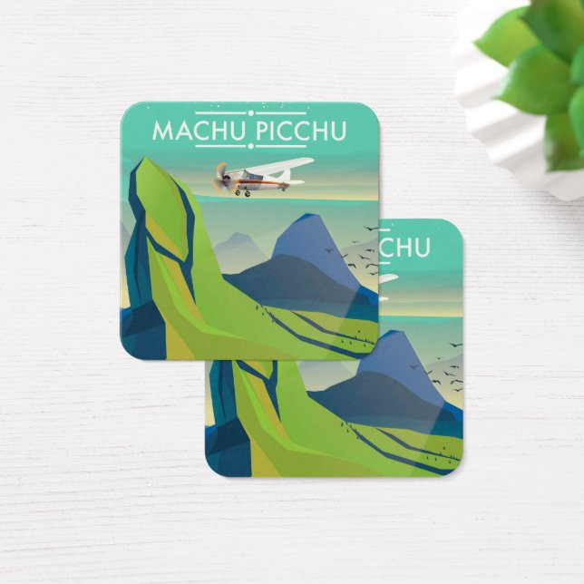 cartel de viaje en avión a machu picchu (Escritorio)