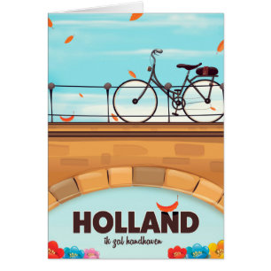 Cartel de viaje en bicicleta de "Ik zal handhaven"