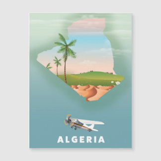 Cartel de viaje ilustrado de Argelia.