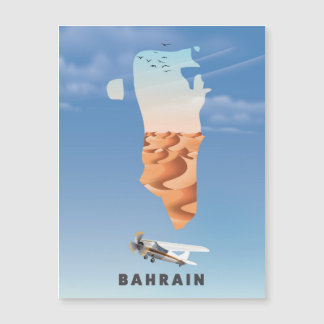 Cartel de viaje ilustrado de Baréin.