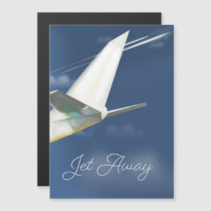 Cartel de viaje Jet Away.