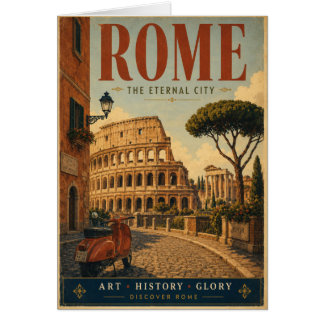 Cartel de viaje Roma Ciudad Eterna
