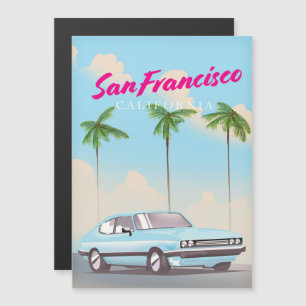 Cartel de viaje tropical de San Francisco Californ