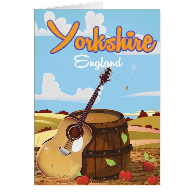 Cartel de viaje vintage de Yorkshire (Frente)