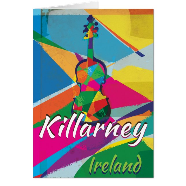 Cartel de viaje vintage Killarney Irlanda (Frente)