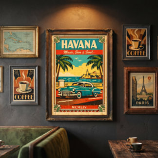Cartel de Viajes Antiguos de La Habana – Arte de P