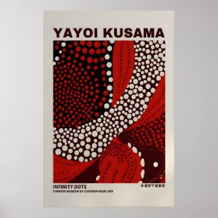 Cartel de Yayoi Kusama - Póster abstracto de Yayoi
