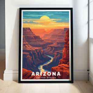 Cartel del Gran Cañón - Impresión de Arizona