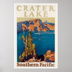 Cartel del Lago del Cráter Parque Nacional Arte Or