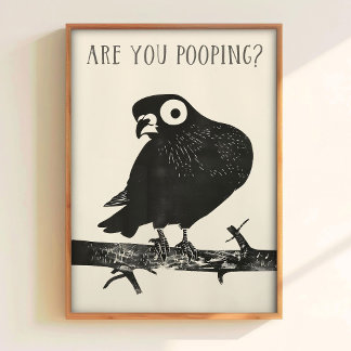 Cartel Divertido Baño Póster de Arte de Paloma Imp
