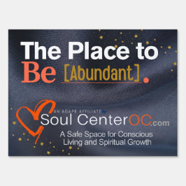 Cartel El Rótulo de los Jardines Oscuros — El lugar para