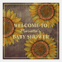 Elegante género girasol Neutral Taupe Baby Shower