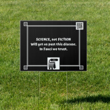 En Fauci confiamos - símbolo de patio con actitud