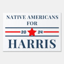 Estadounidenses nativos para el Rótulo Harris 2024