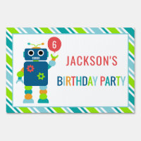 Fiesta de cumpleaños Robot para niños personalizad