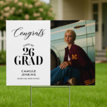 Foto de Graduación Moderna Clase de 2026 Felicidad