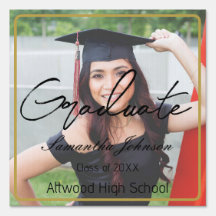 Foto personalizada de graduación Rótulo exterior d