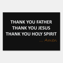 Gracias Padre, Jesús, Rótulo del Sagrado Espíritu