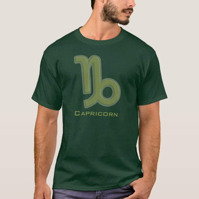 Cartel gráfico "Capricorn" camiseta de hombres ver (Anverso)