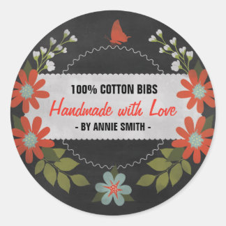 Cartel hecho con amor, etiquetas de regalo