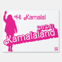 "Hi Kamala" - Rótulo de yard (lema alternativo)
