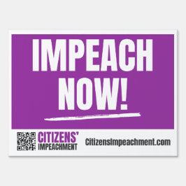 Cartel Impeach Now Yard Sign
