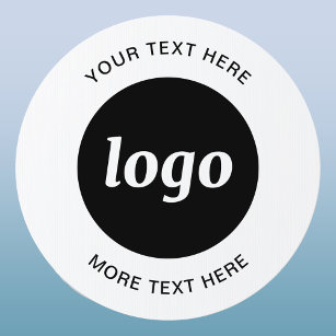 Cartel Logotipo simple con negocio de texto