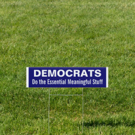 Cartel Los demócratas hacen las cosas significativas esen