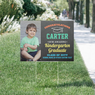 Cartel Niños Graduados Jardines de fotos de kindergarten 